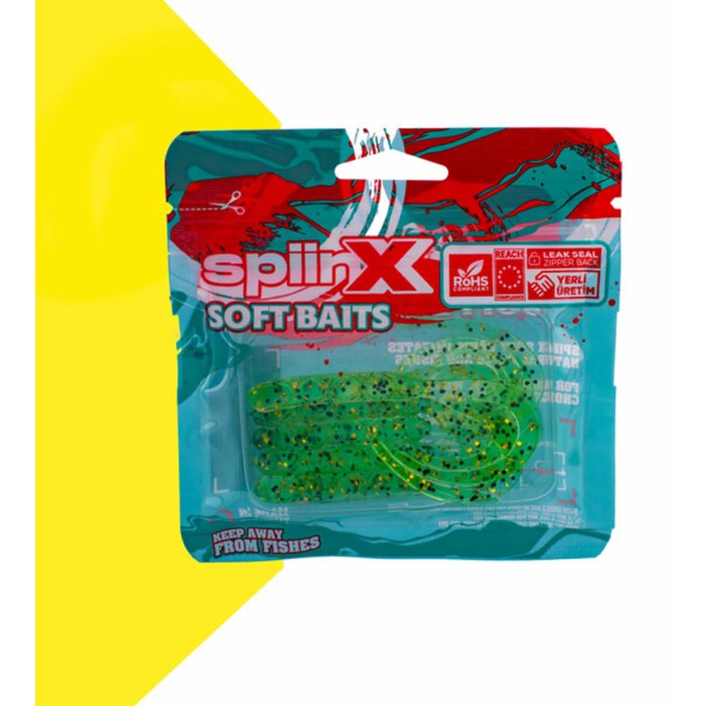Spiinx Bendura 9,5CM 5P Silikon Yem - PINEAPPLE