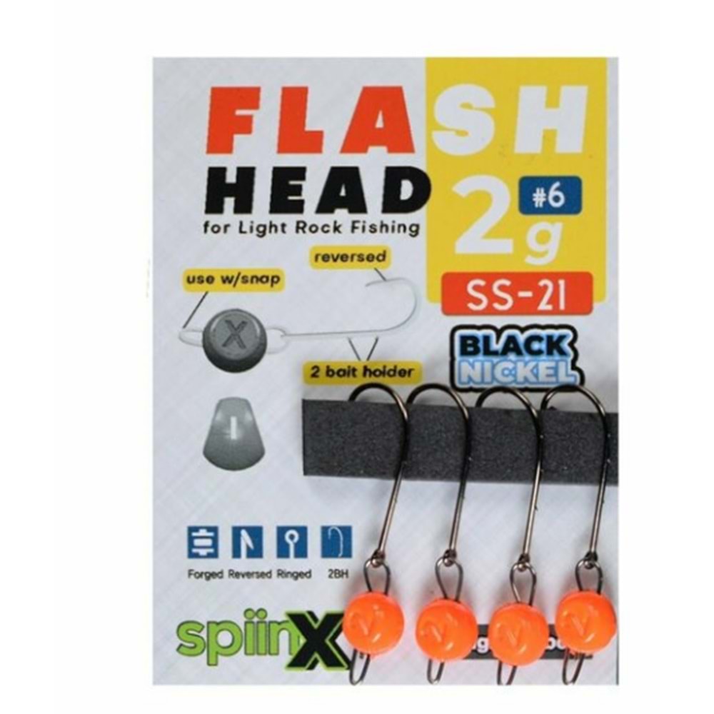 Spiinx Flash Head Turuncu Jig Head 4P
