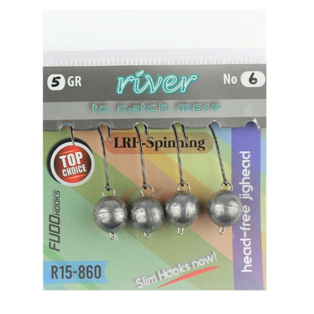 River Mafsallı Hareketli Jig Head 4P
