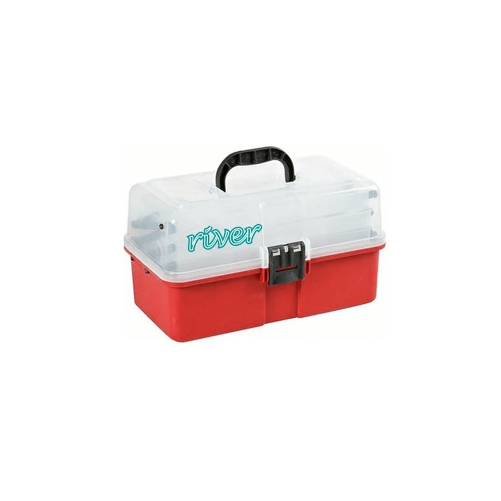 R35-1150 River Balıkçı Takım Çantası 3 Raflı 16'' - GRİ