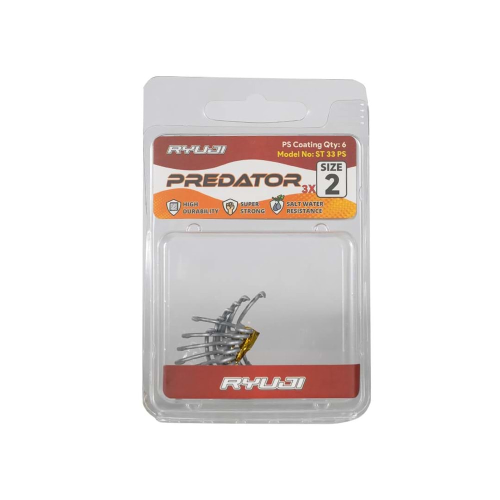 Ryuji Predator St33 Ps Üçlü İğne (6 Adet) - 10