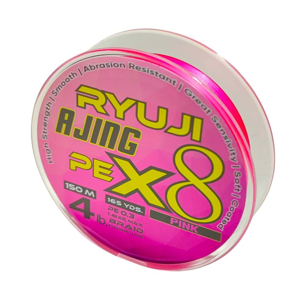 Ryuji Ajing X8 150m PE İp Misina - 0.4 PE