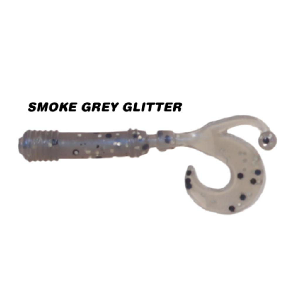 Ryuji Baby Curtail 4.3CM Kokulu Silikon Yem - SMOKEY GREY GLITTER