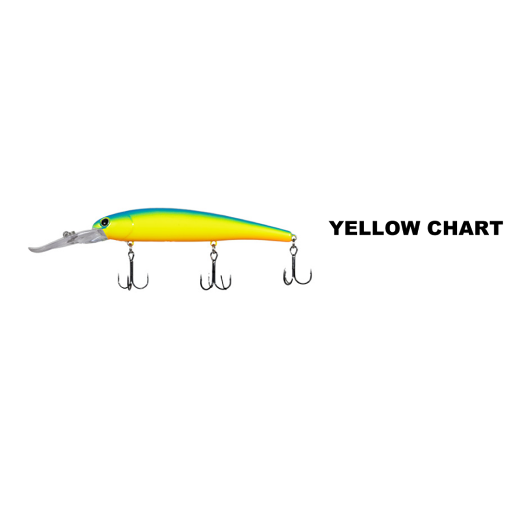 Ryuji Deep Fish 12.5cm 19gr Maket Yem - YELLOW CHART