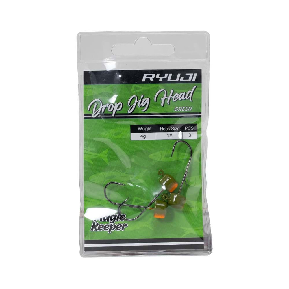 Ryuji Drop Jighead Green (3 Adet) - 3GR-NO:1