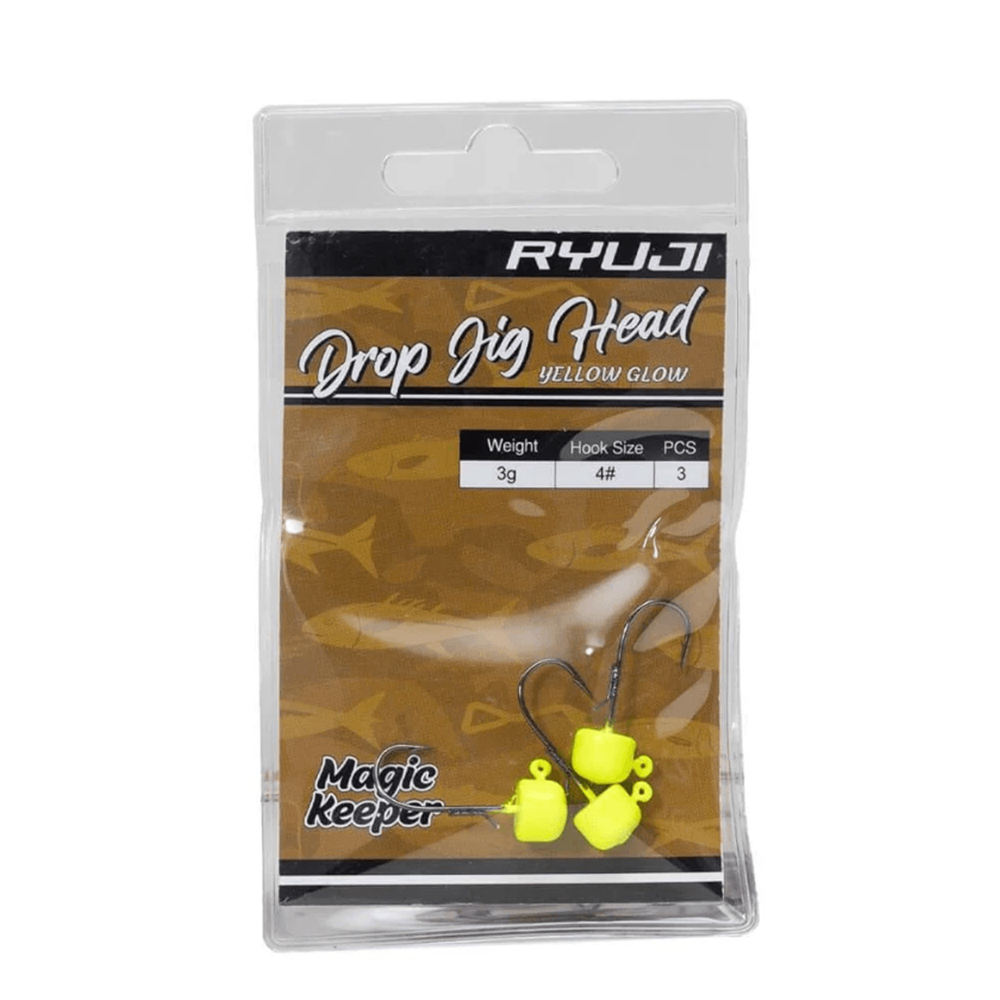 Ryuji Drop Jighead Yellow Glow (3 Adet) - 1.5GR-NO:1