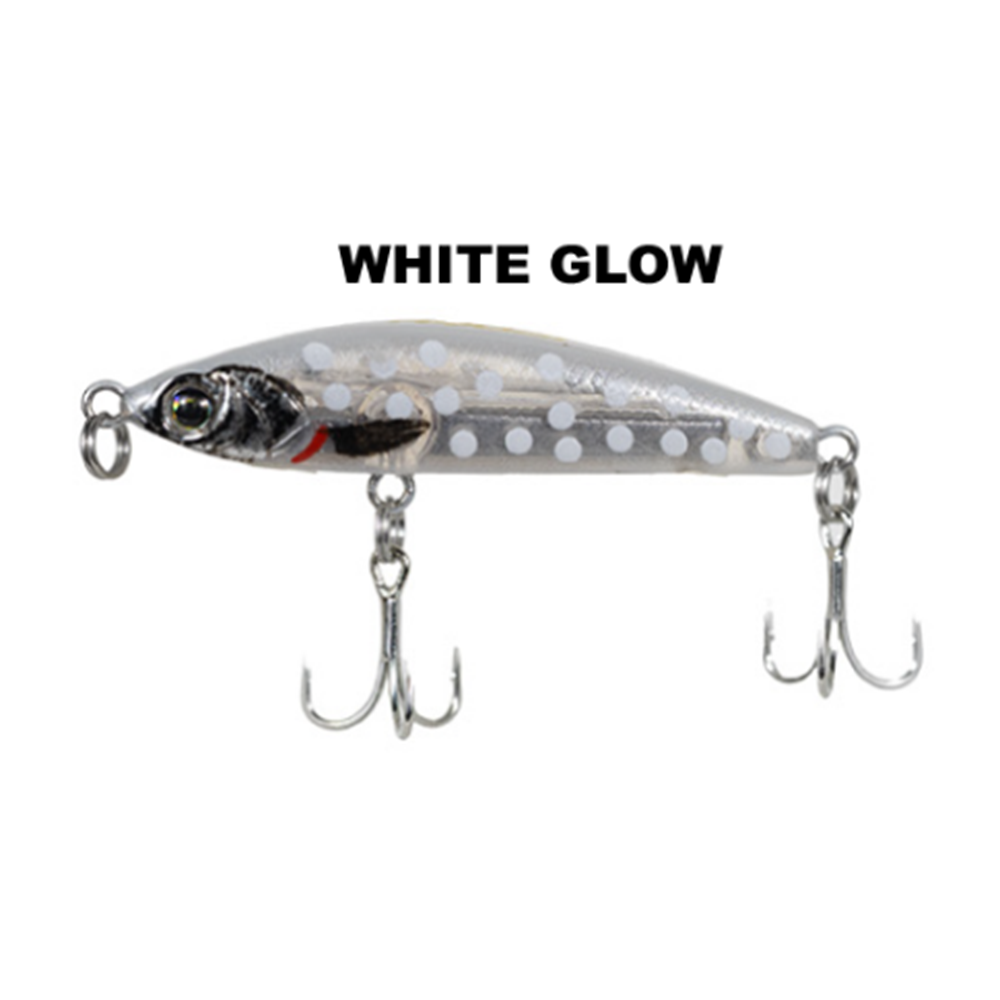 Ryuji Ghost Minnow 5cm 8gr Maket Yem - WHITE GLOW