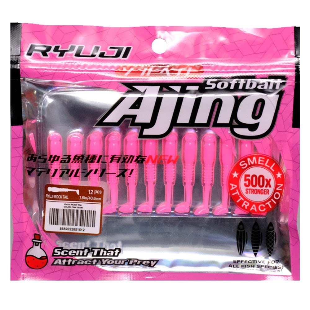 Ryuji Rock Tail 4cm Kokulu Silikon Yem (12 adet) - CANDY UV