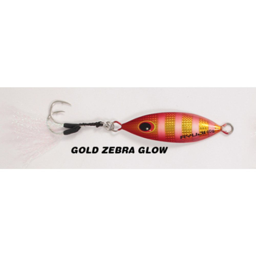 Ryuji Slow King 20gr Jig Yem - GOLD ZEBRA GLOW