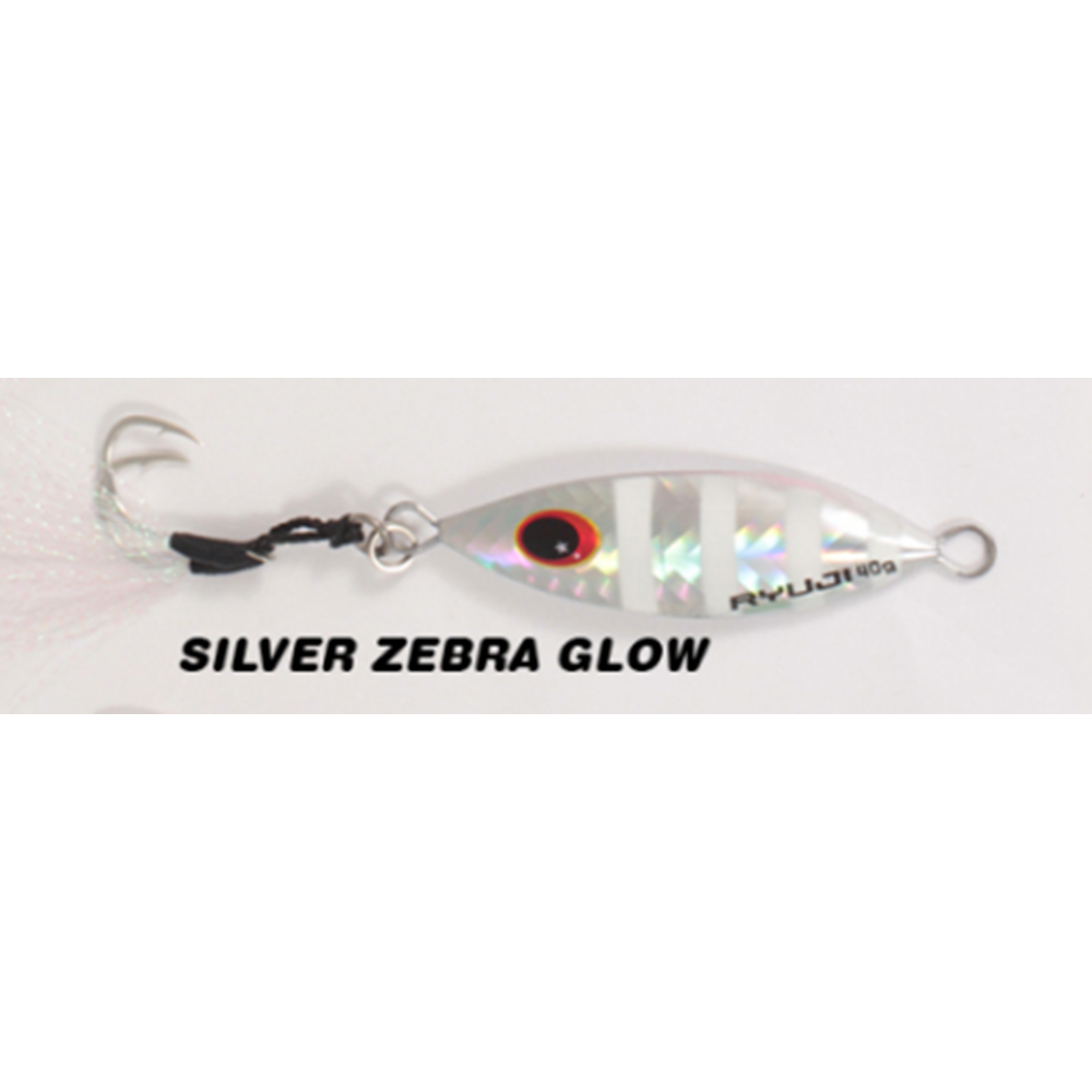 Ryuji Slow King 20gr Jig Yem - SILVER ZEBRA GLOW