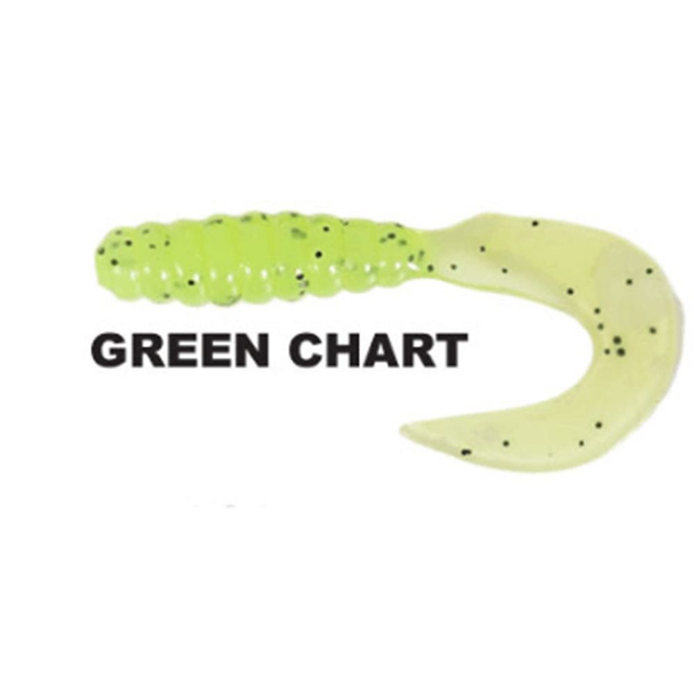 Ryuji Swim Worm 5.5cm Tpr Kokulu Silikon - GREEN CHART