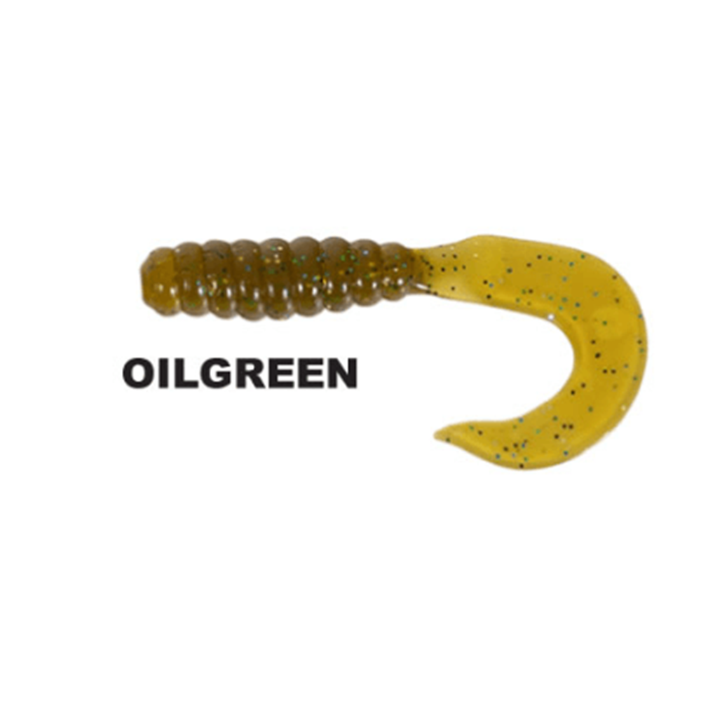 Ryuji Swim Worm 5.5cm Tpr Kokulu Silikon - OIL GREEN