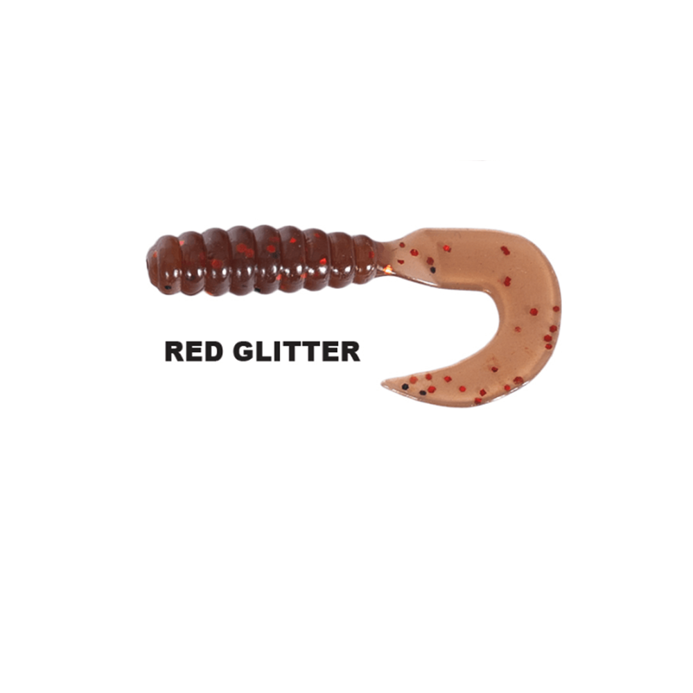 Ryuji Swim Worm 5.5cm Tpr Kokulu Silikon - RED GLITTER