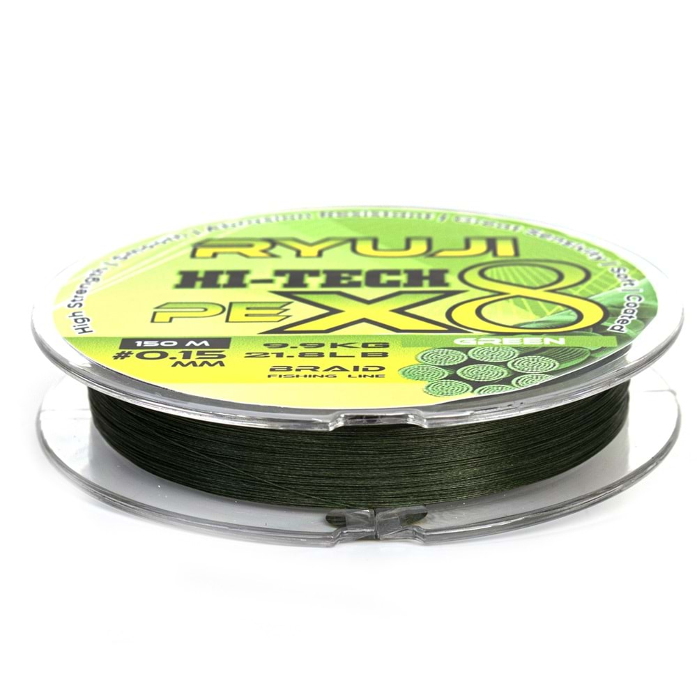 Ryuji Hi-Tech X8 150m Green İp Misina
