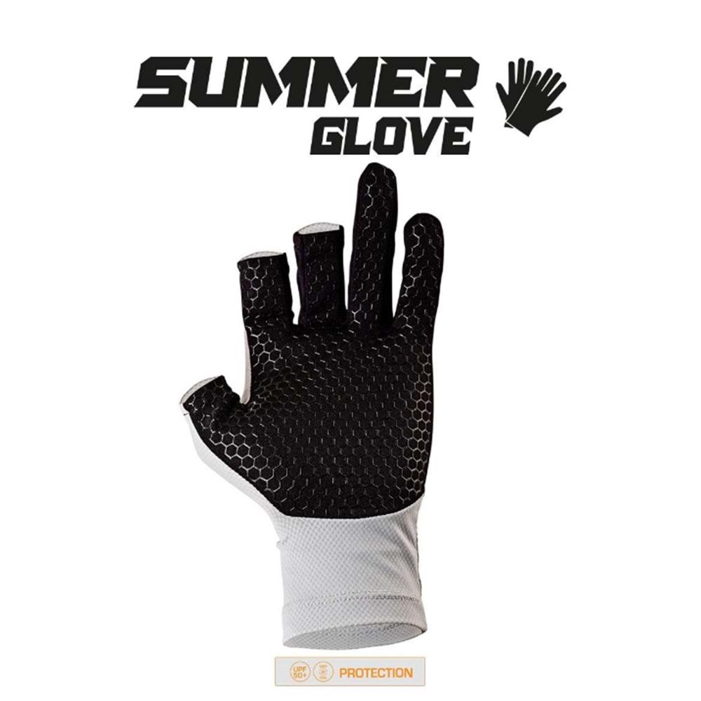 Fujin Pro Angler S24 Summer Gloves Grey