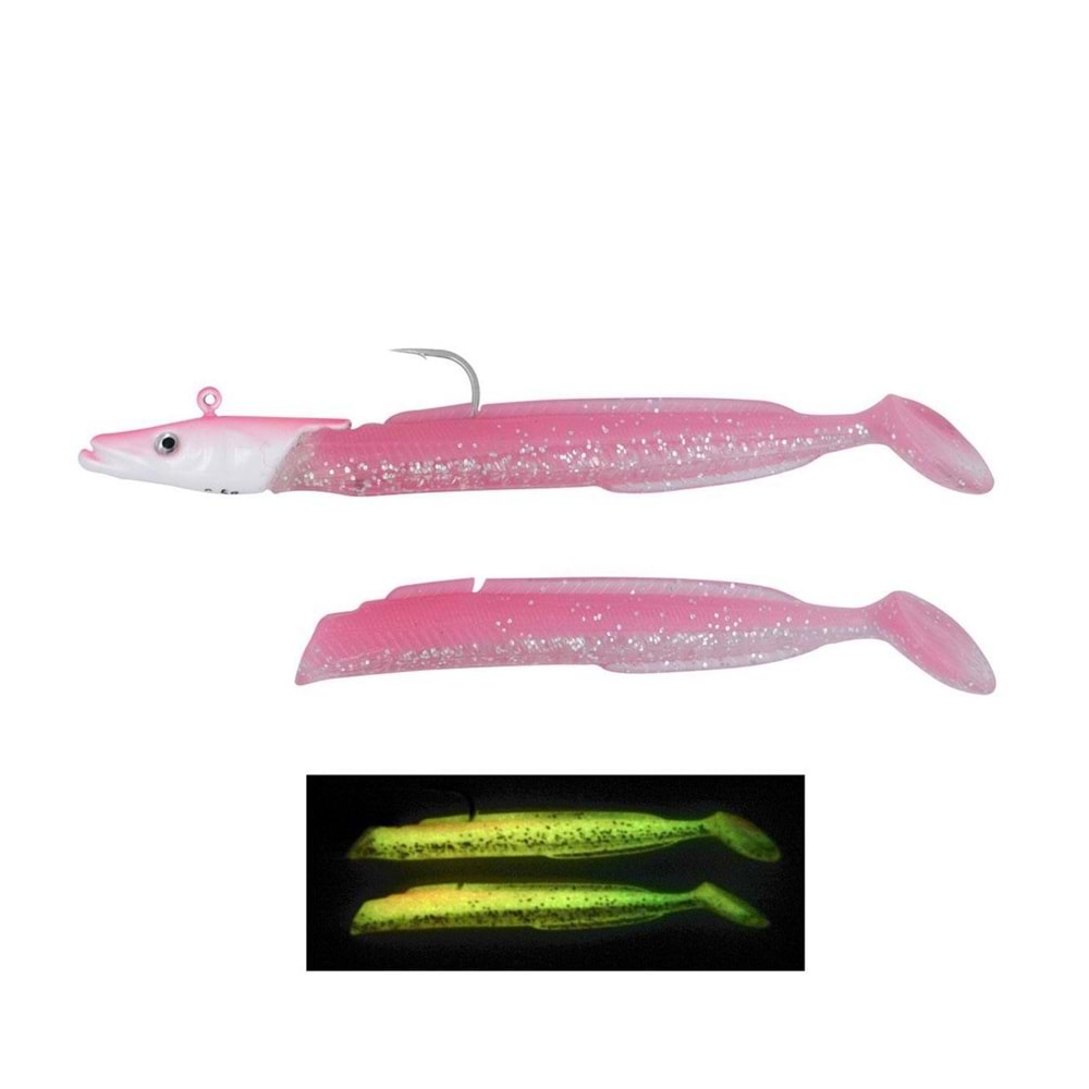 Fujin Salt Eel 13cm 22gr x2 Silikon Yem - PINKY