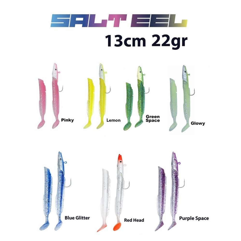 Fujin Salt Eel 13cm 22gr x2 Silikon Yem