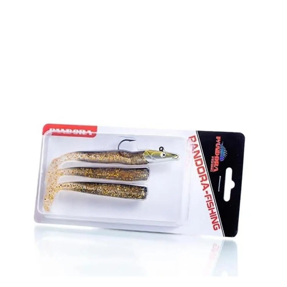 Pandora Balıkçılık Sandeel 10cm 14 Gr Silikon Yem - BLACK/GOLD BODY