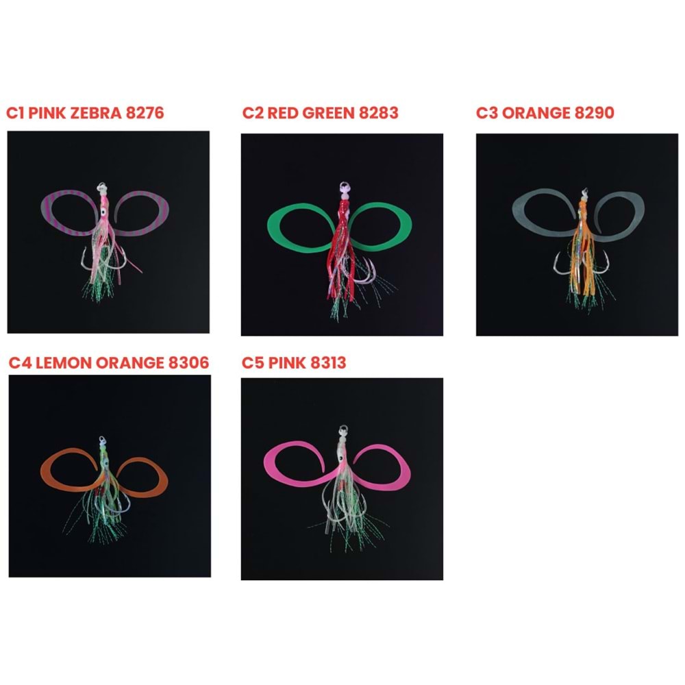 Seabor SBR03 Squid Hook Skirt (2 Adet) 2/0 Assist İğnesi - PINK