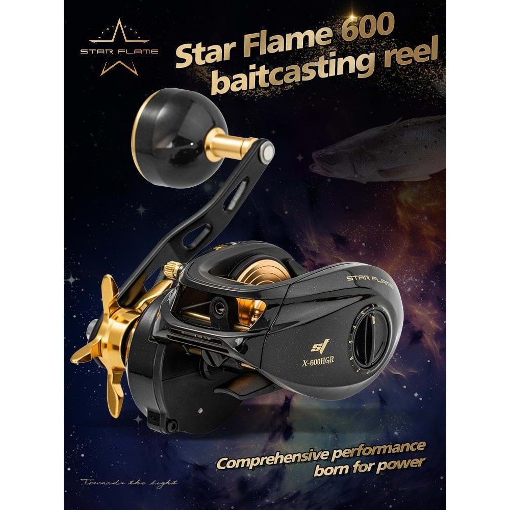 Ecooda Star Flame 600HGL Bait Cast Olta Makinesi