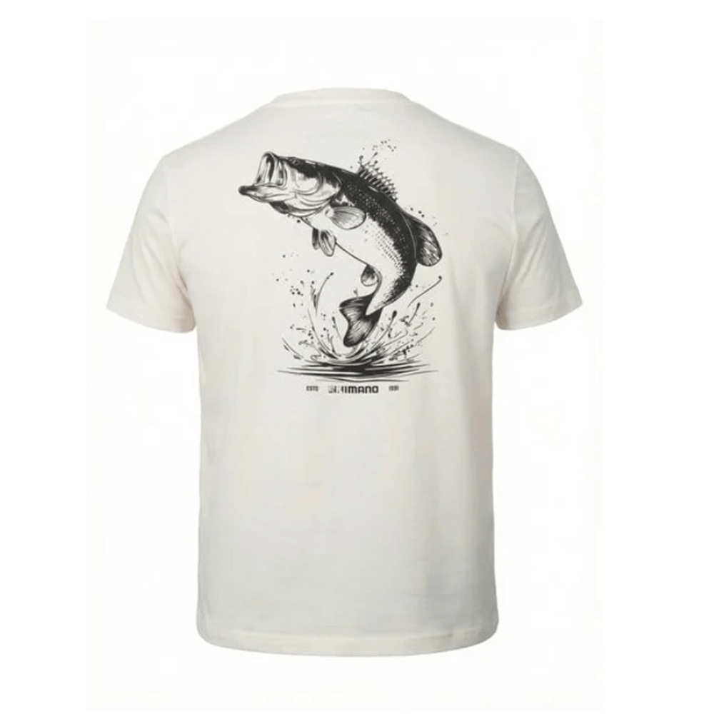 Shimano Beige Seabass T-Shirt - M