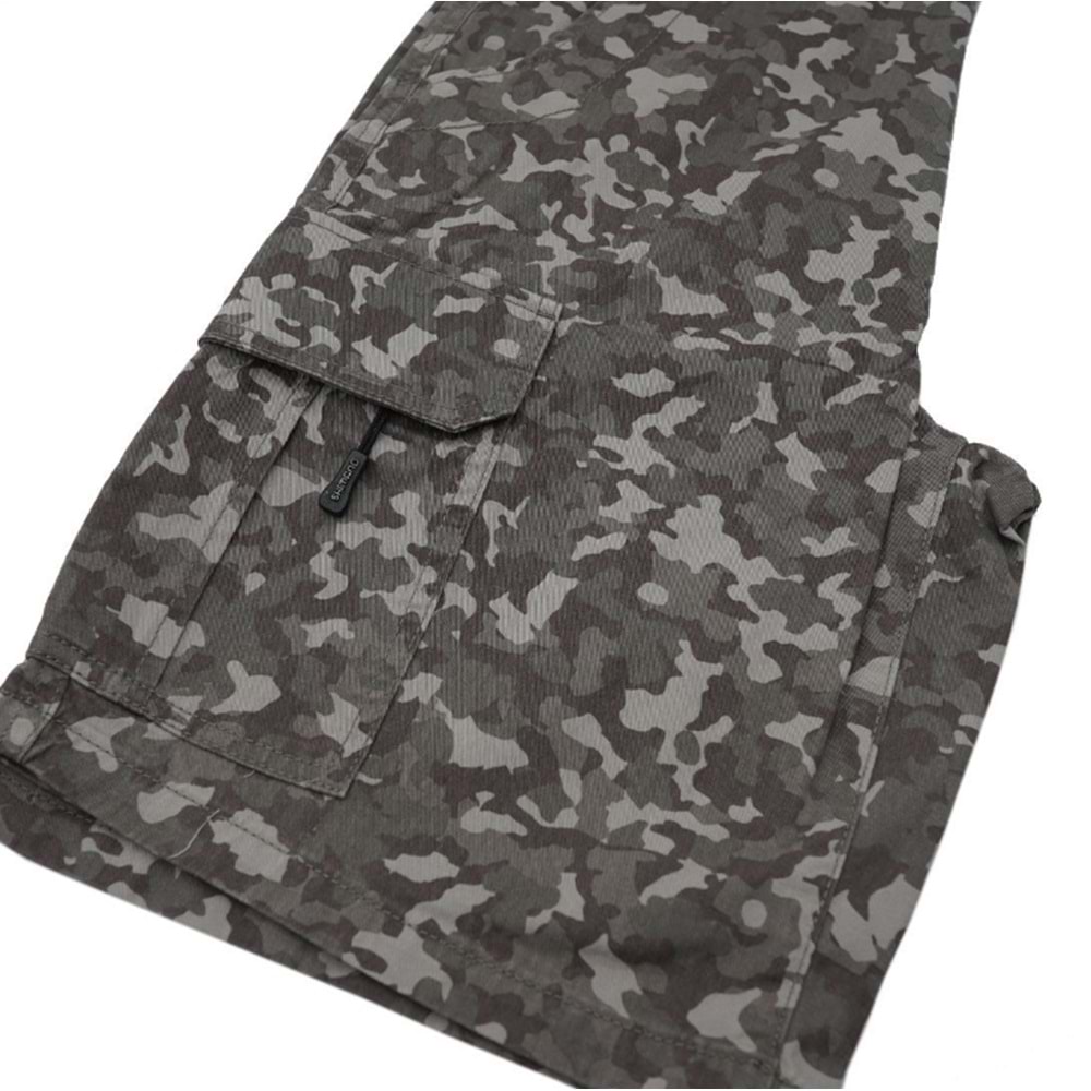 SHIMANO Cargo Shorts Grey Camo - M