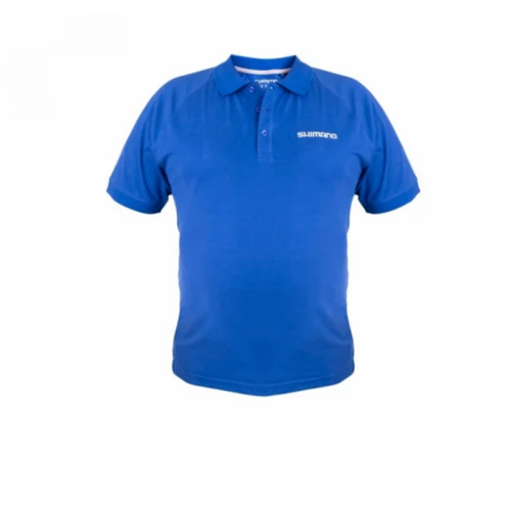 Shimano Short Sleeve Polo Blue - XL