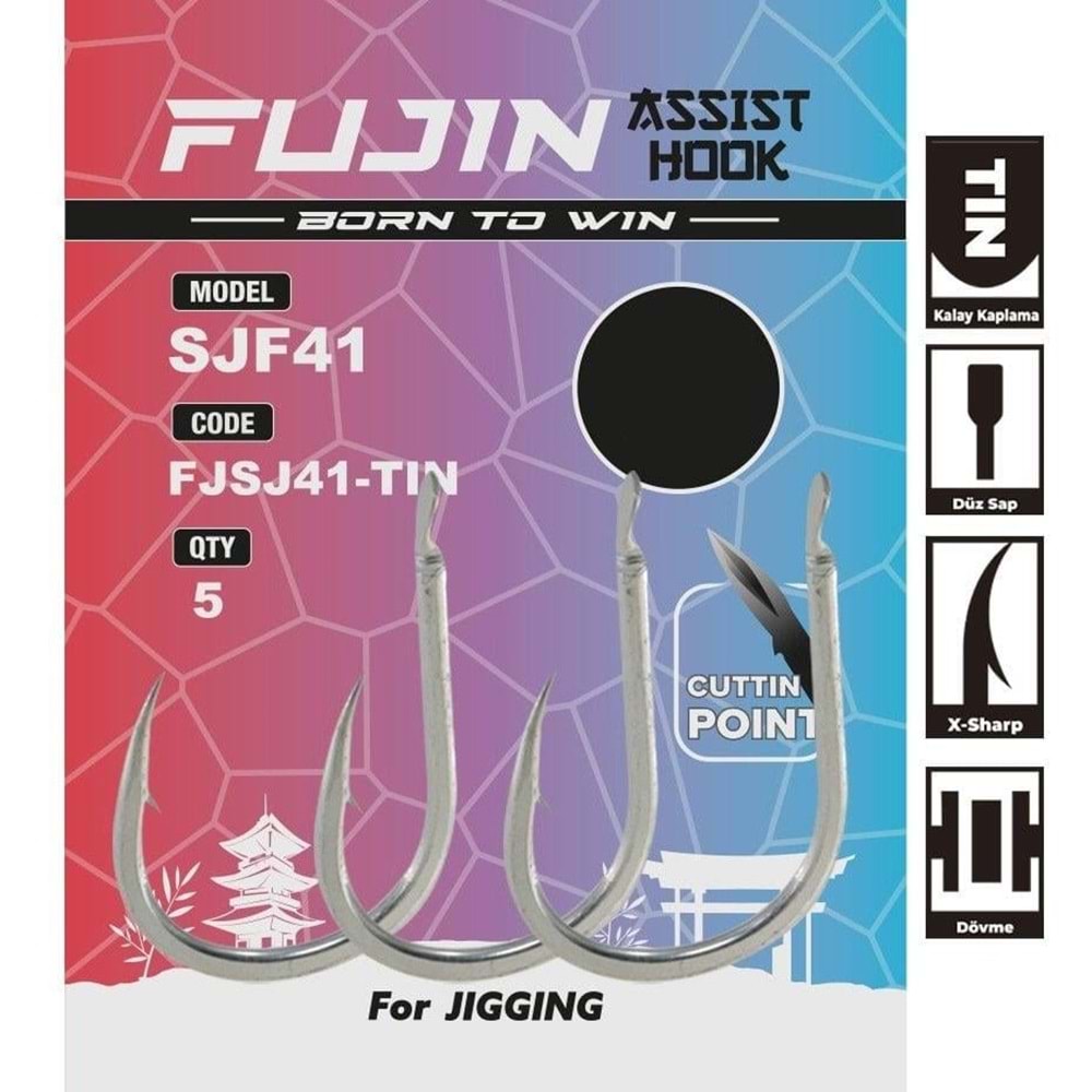 Fujin SJF41 TIN Düz Assist Kancası
