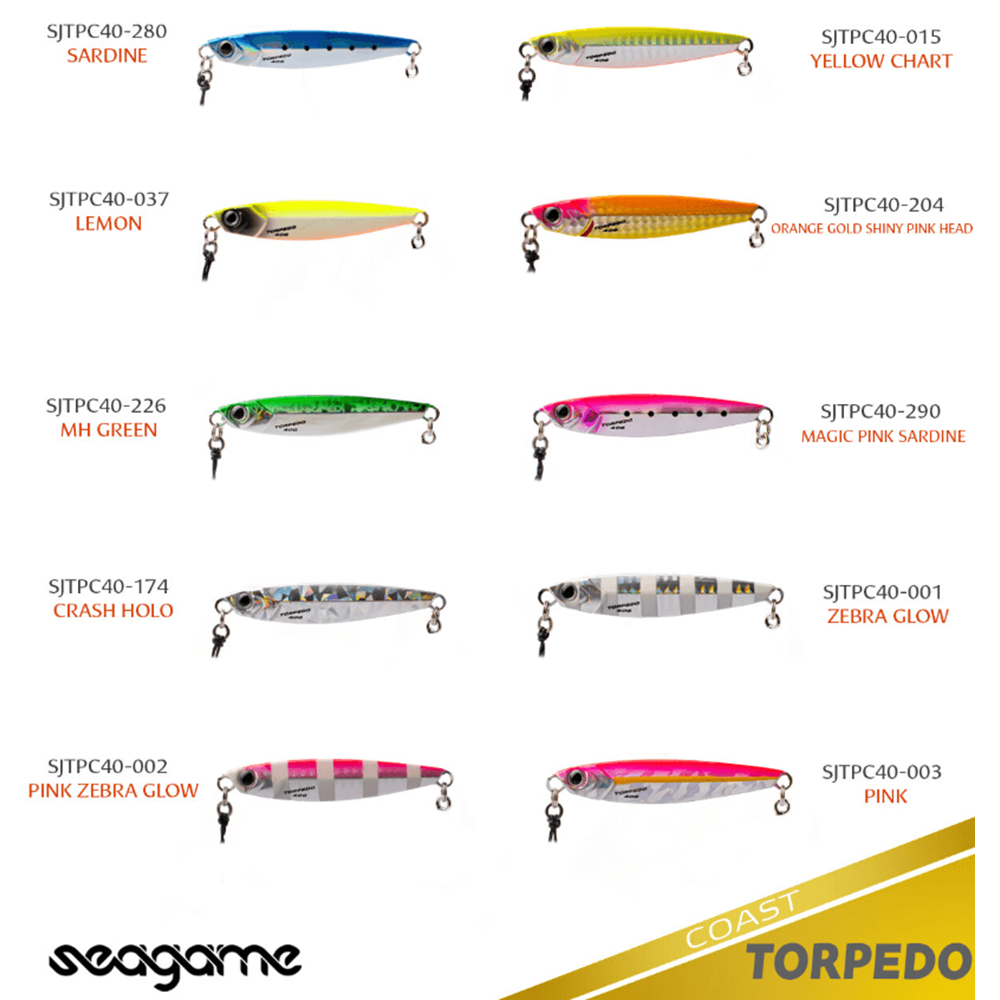 Seagame Torpedo Coast 40G Jig Yem