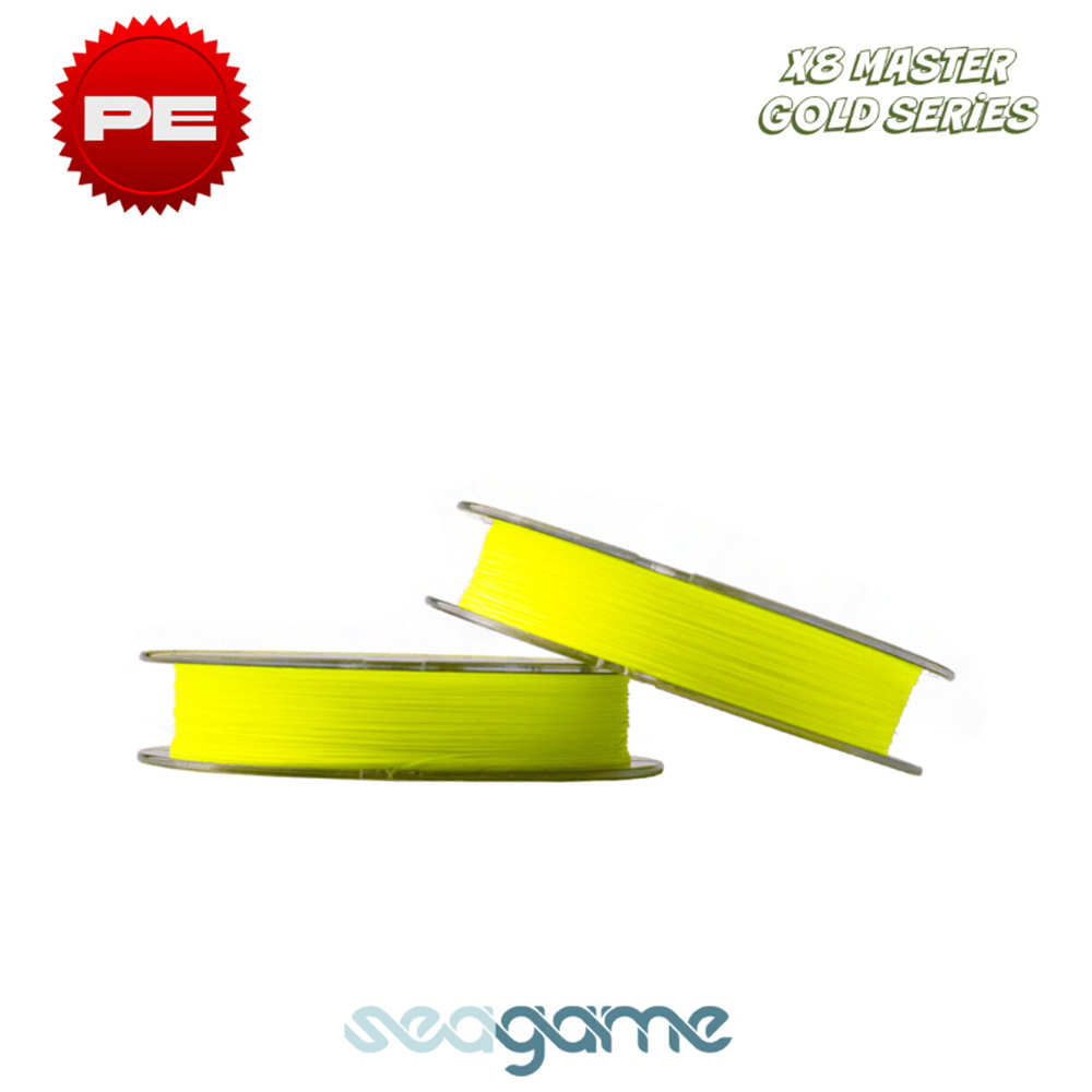 Seagame Master 8x 300m Fluo Yellow İp Misina - 0.8PE 0.14MM