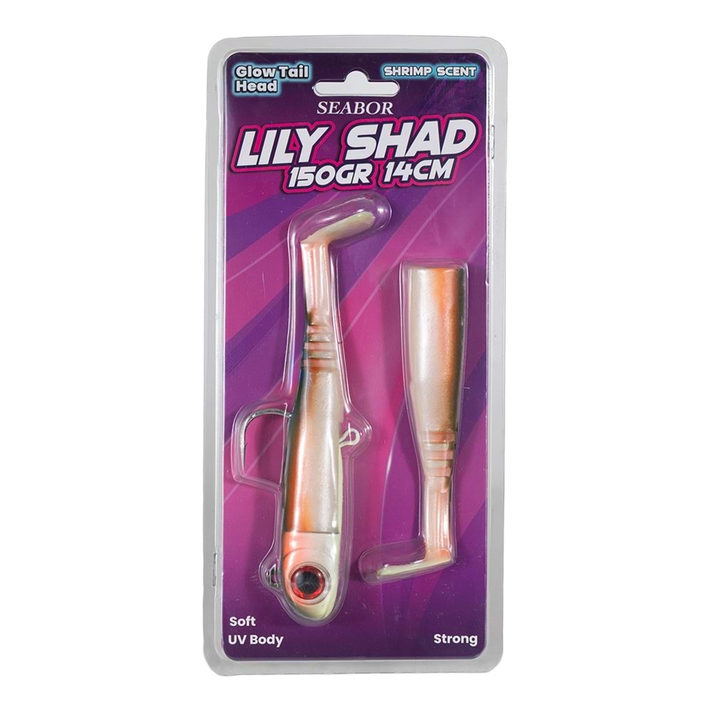 Seabor Lily Shad 150gr 2+1 Silikon Yem - CANDY UV