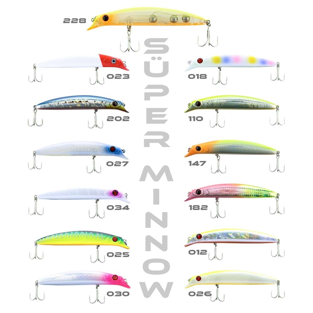 Fujin Süper Minnow 11.5cm 18gr Maket Balık