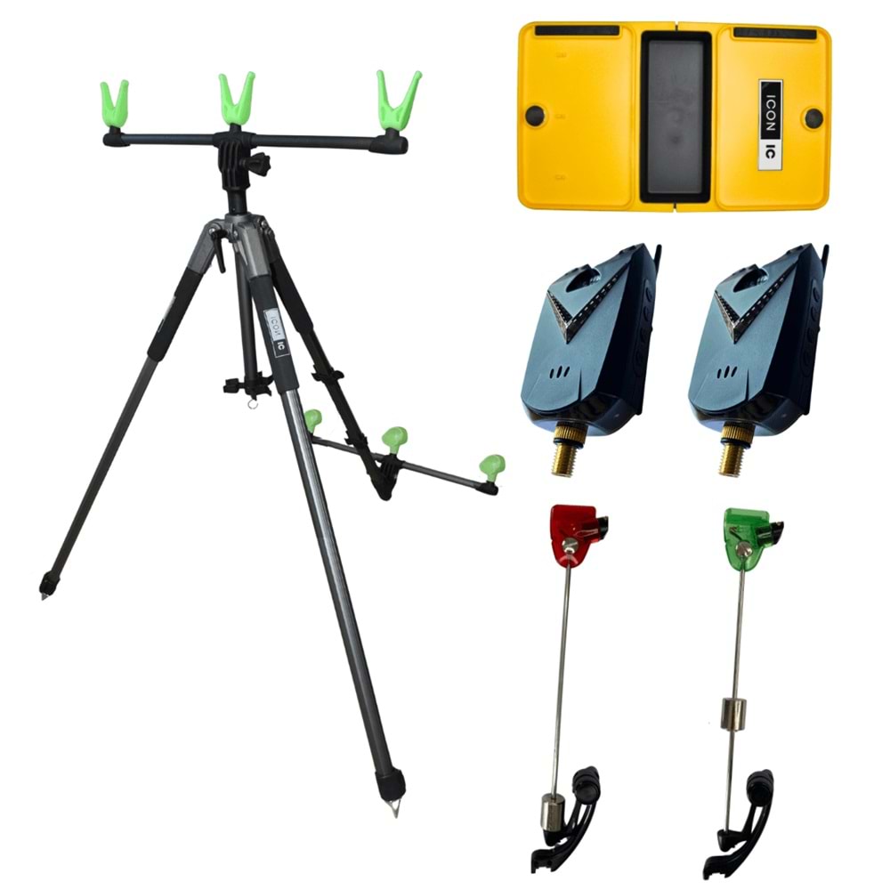 Surf Tripod (Yem Tepsili) Alarm Swinger Seti