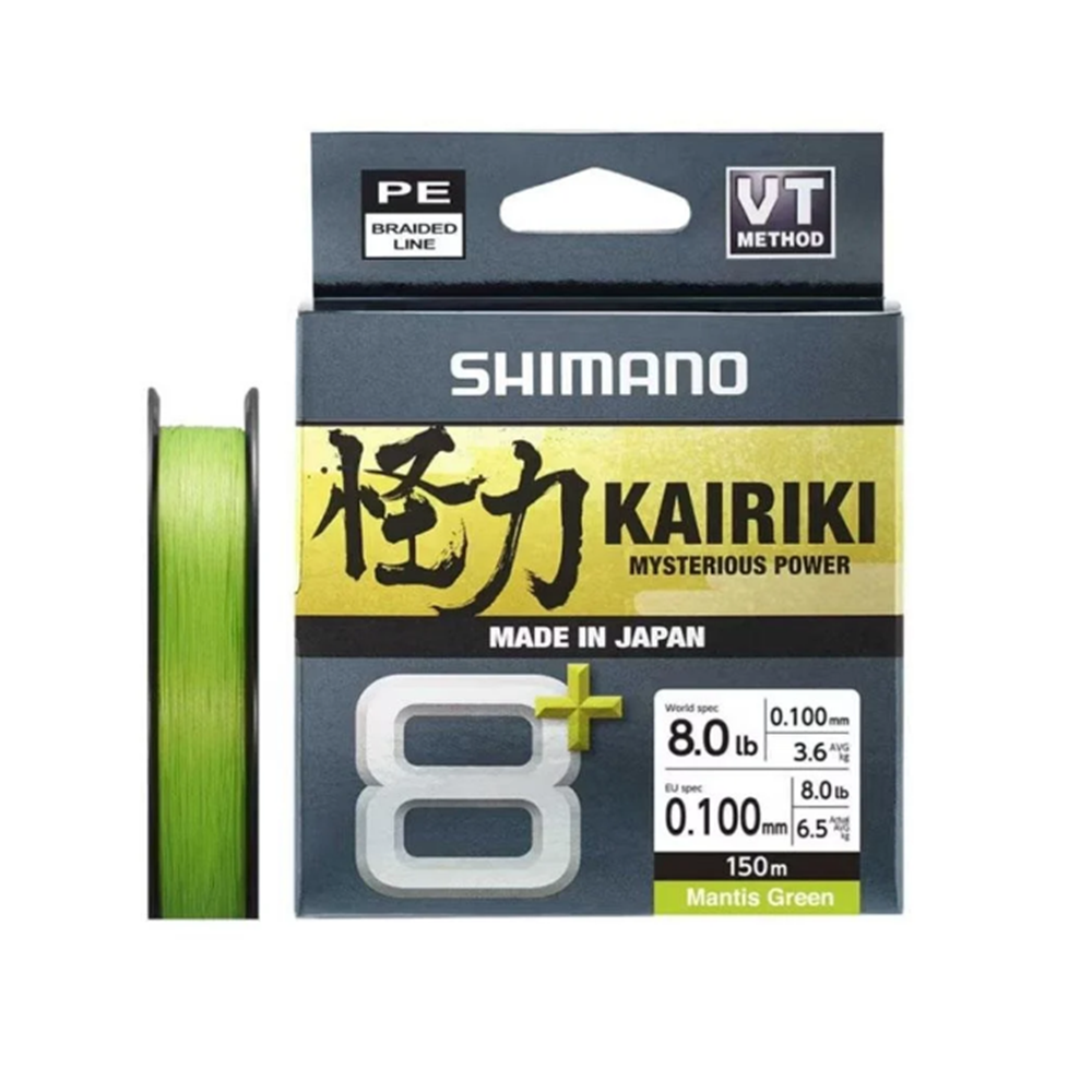 Shimano Kairiki 8+ 150m Mantis Green Misina - 0.06 MM