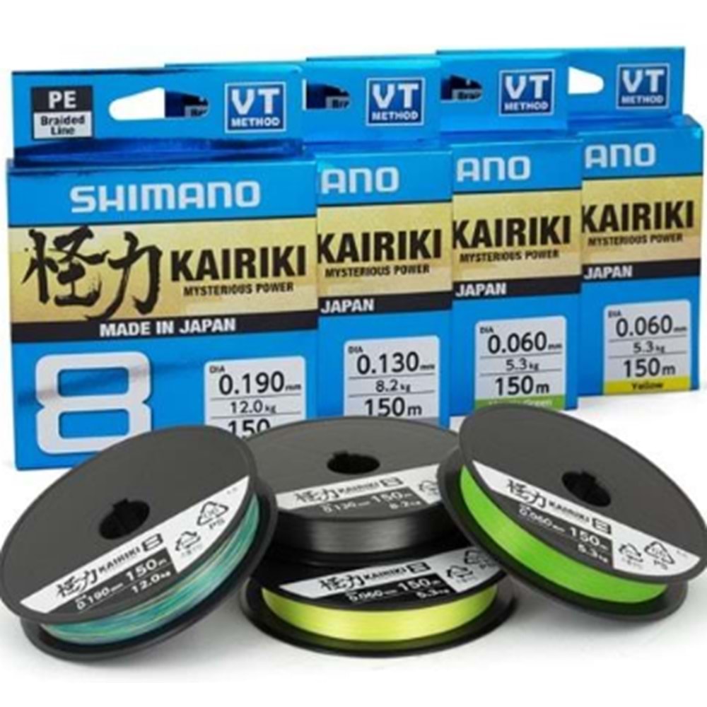 Shimano Kairiki 8+ 150m Mantis Green Misina