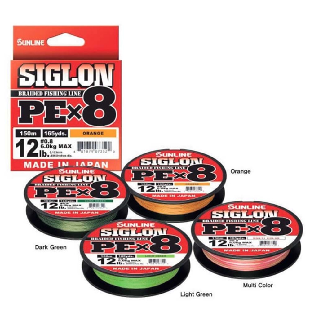 Sunline Siglon Braid Pe x8 İp Misina 300 Mt