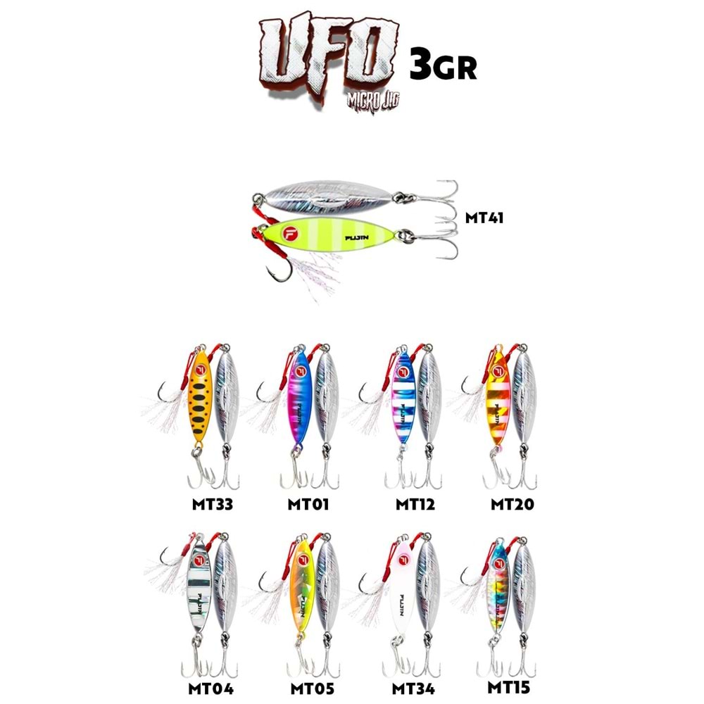 Fujin Ufo Micro 3gr Jig Yem - MT09 Pink Gold Zebra Glow