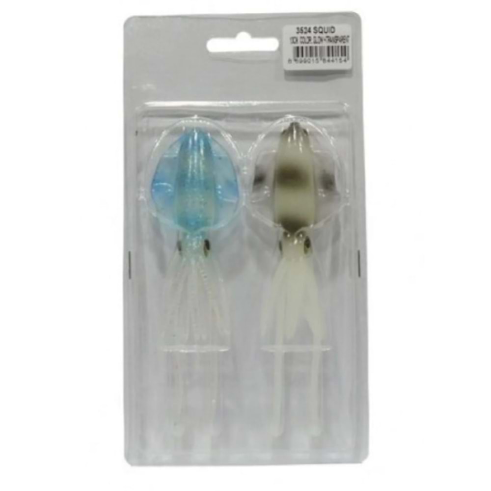 Captain 3524 Soft Squid Deep 13cm Silikon Suni Yem 2'li Set