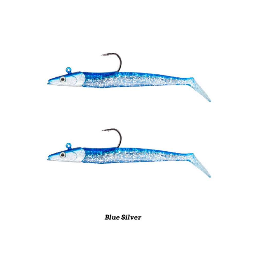 Fujin Zand Eel 11cm 7gr-14gr Double Body+Head Silikon Balık - BLUE SILVER