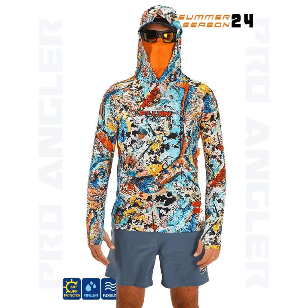 Fujin Pro Angler S24 Buff&Hoodie Makai Orange