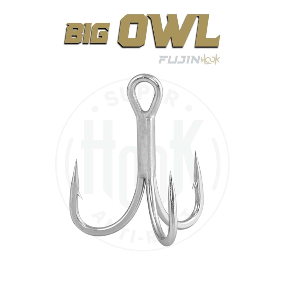 Fujin Big OWL Süper Anti-Rust Üçlü Kanca