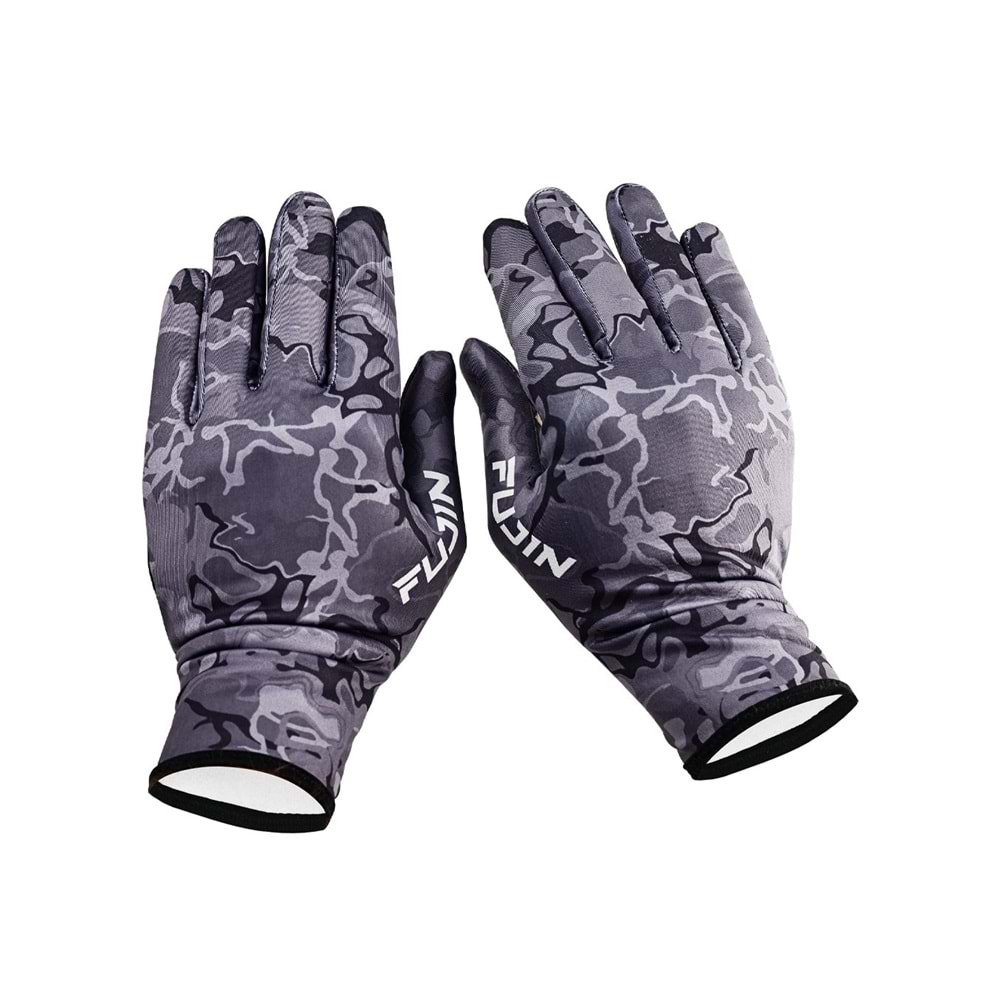 Fujin Pro Angler Winter Gloves Black Camo