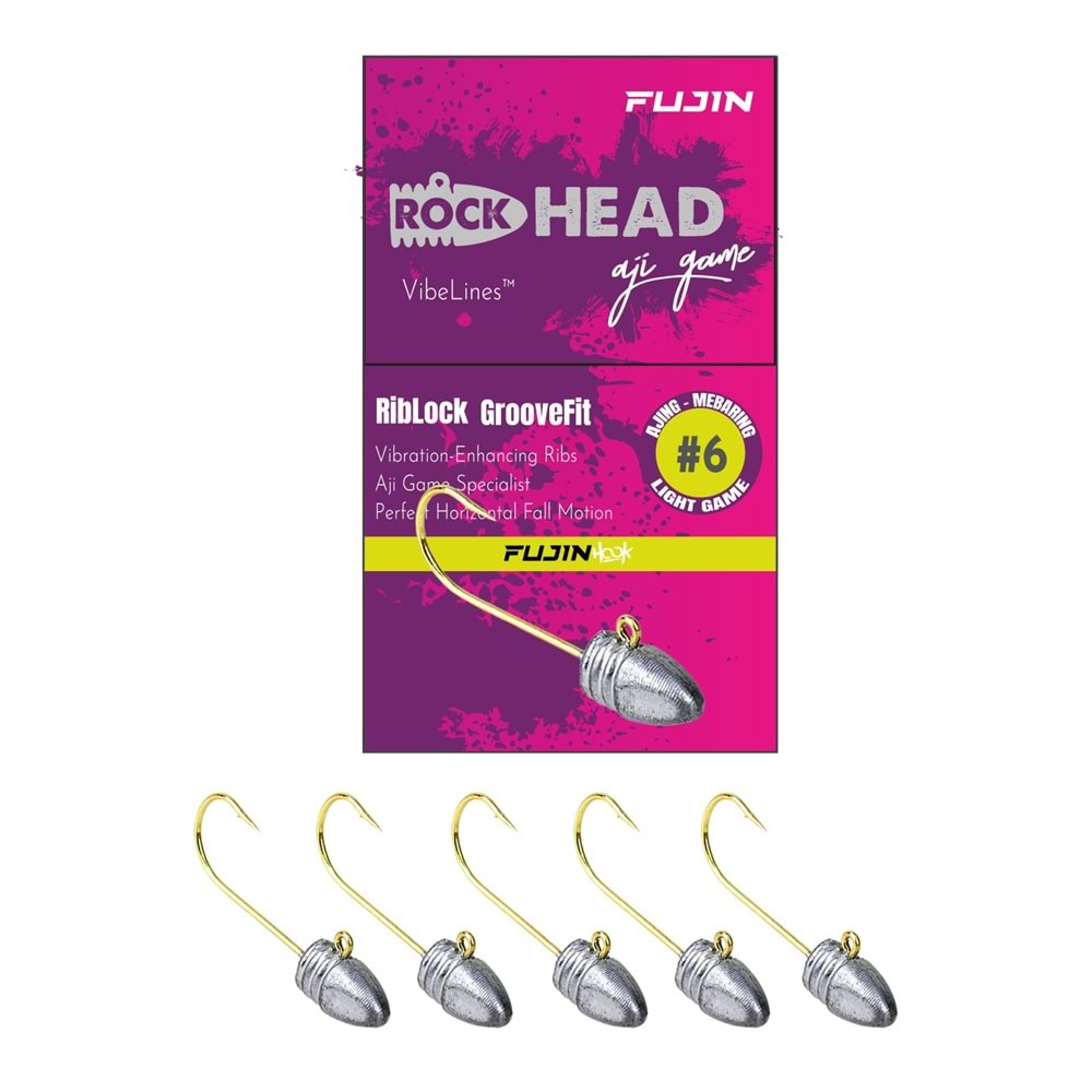 Fujin Rock-Head 6no Aji Game Jighead - 2GR