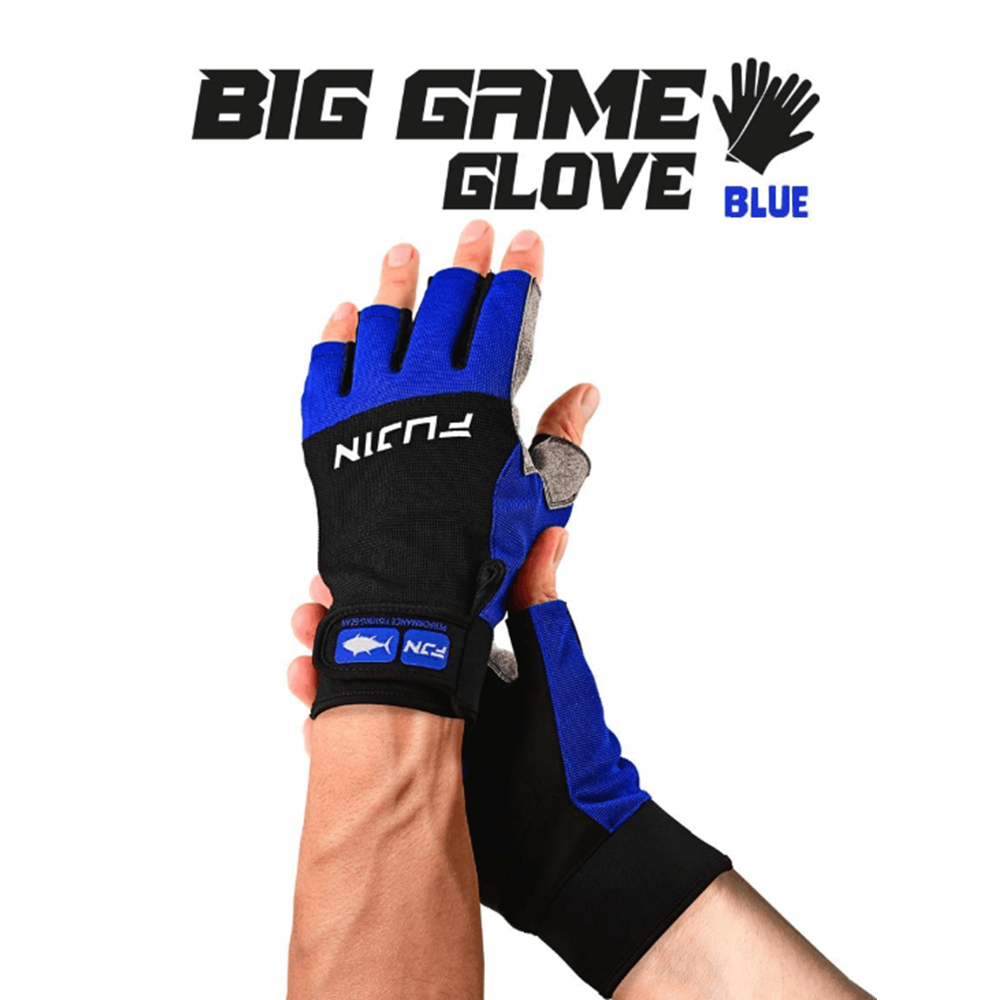Fujin Pro Angler S24 Big Game Gloves Blue Eldiven - S/M