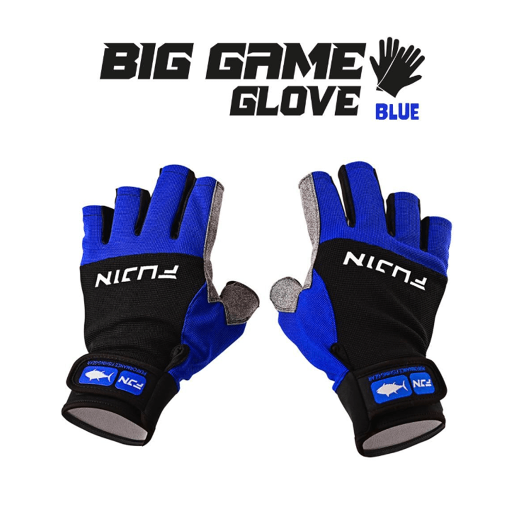 Fujin Pro Angler S24 Big Game Gloves Blue Eldiven - S/M