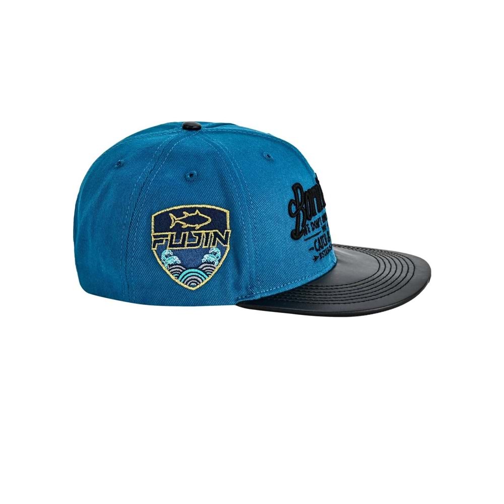 Fujin BTW Leather Visor Şapka Indigo