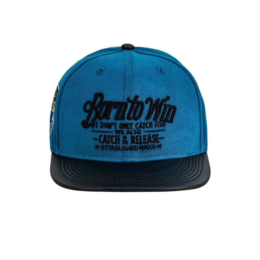 Fujin BTW Leather Visor Şapka Indigo