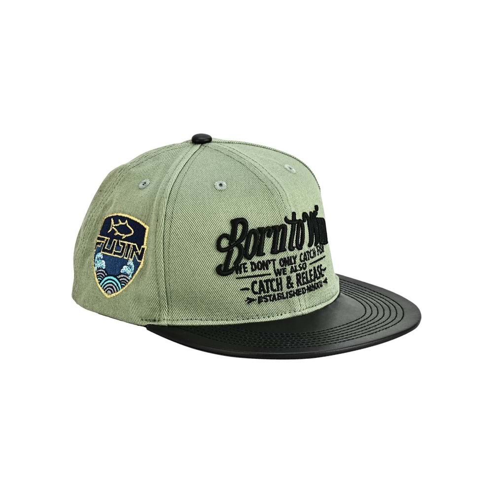 Fujin BTW Leather Visor Şapka Light Green