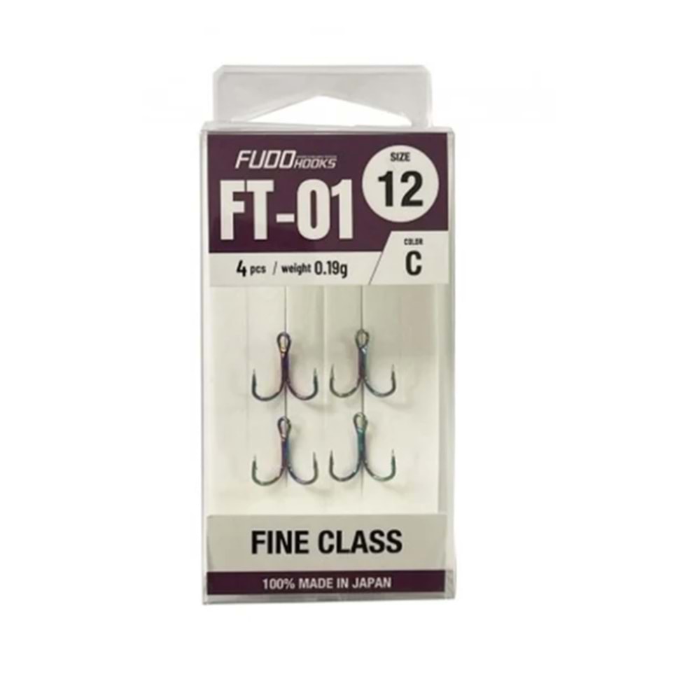 FUDO TREBLE 2239 FT- 01 C SERİSİ 3LÜ MULTİ COLOR NİKEL İĞNE