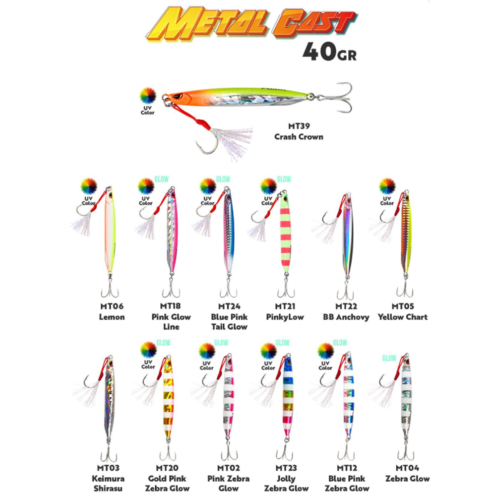 Fujin Metal Cast 40gr Shore Jig Metal Yem